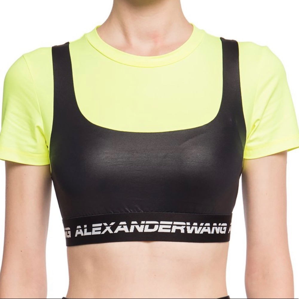 Authentic Alexander Wang Neon Crop Top- Never Worn